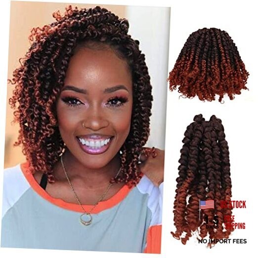 6 Inches 8 Packs Super Short Passion Twist Crochet 6 Inch (Pack of 8) T1B/350