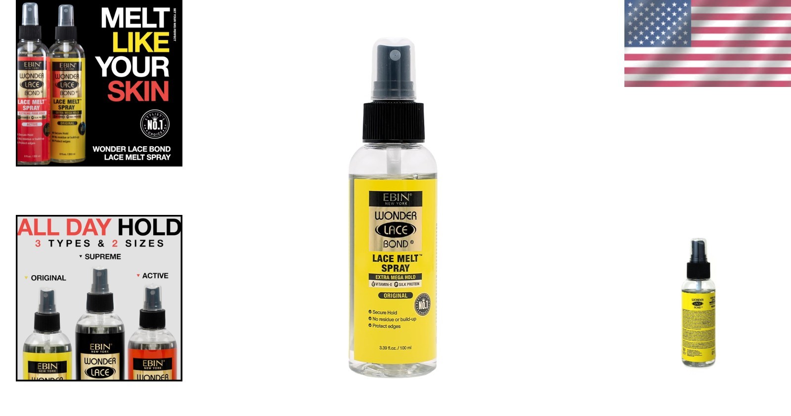 Nourishing Wonder Lace Bond Melt Spray 100 ml – Protects Edges & Holds Strong