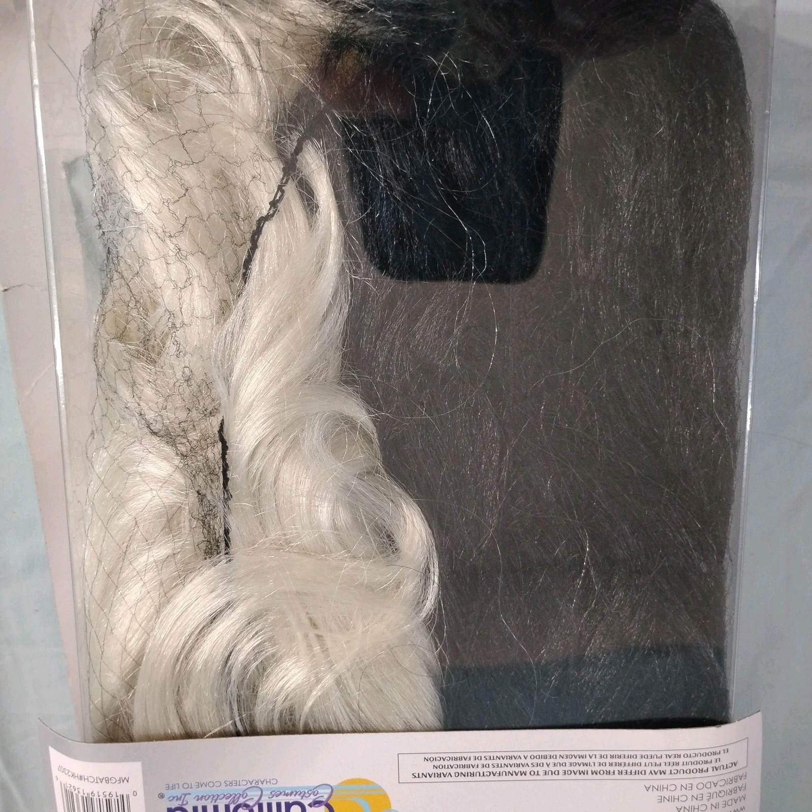 ​Cruella De Vil Wig Adult Black White Split Wavy Hair Costume NEW Cosplay