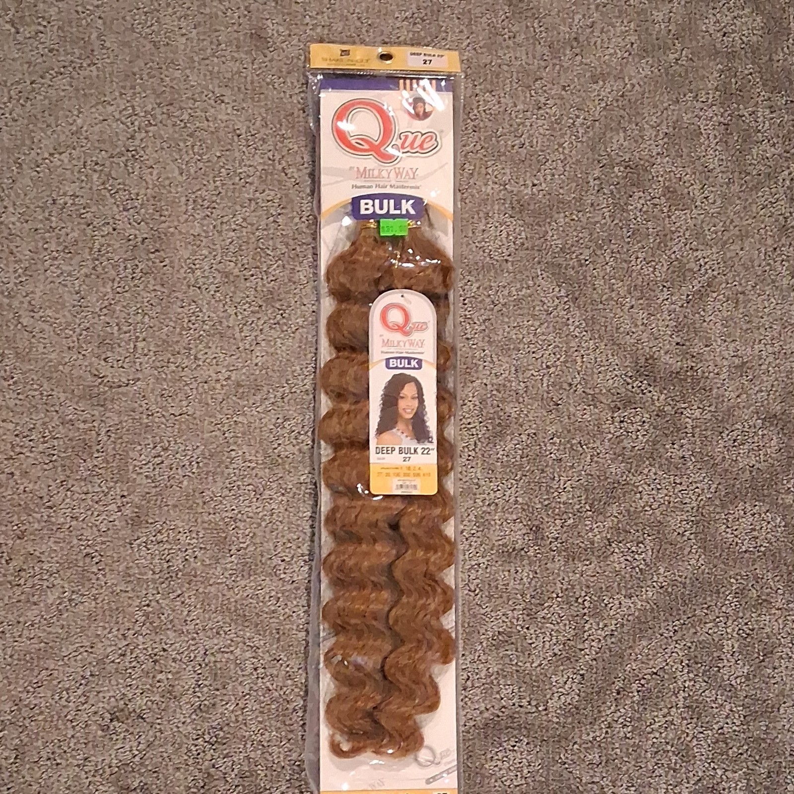 Milky Way Human Hair Mastermix Deep Bulk Wavy 22in Auburn Weaving Extension