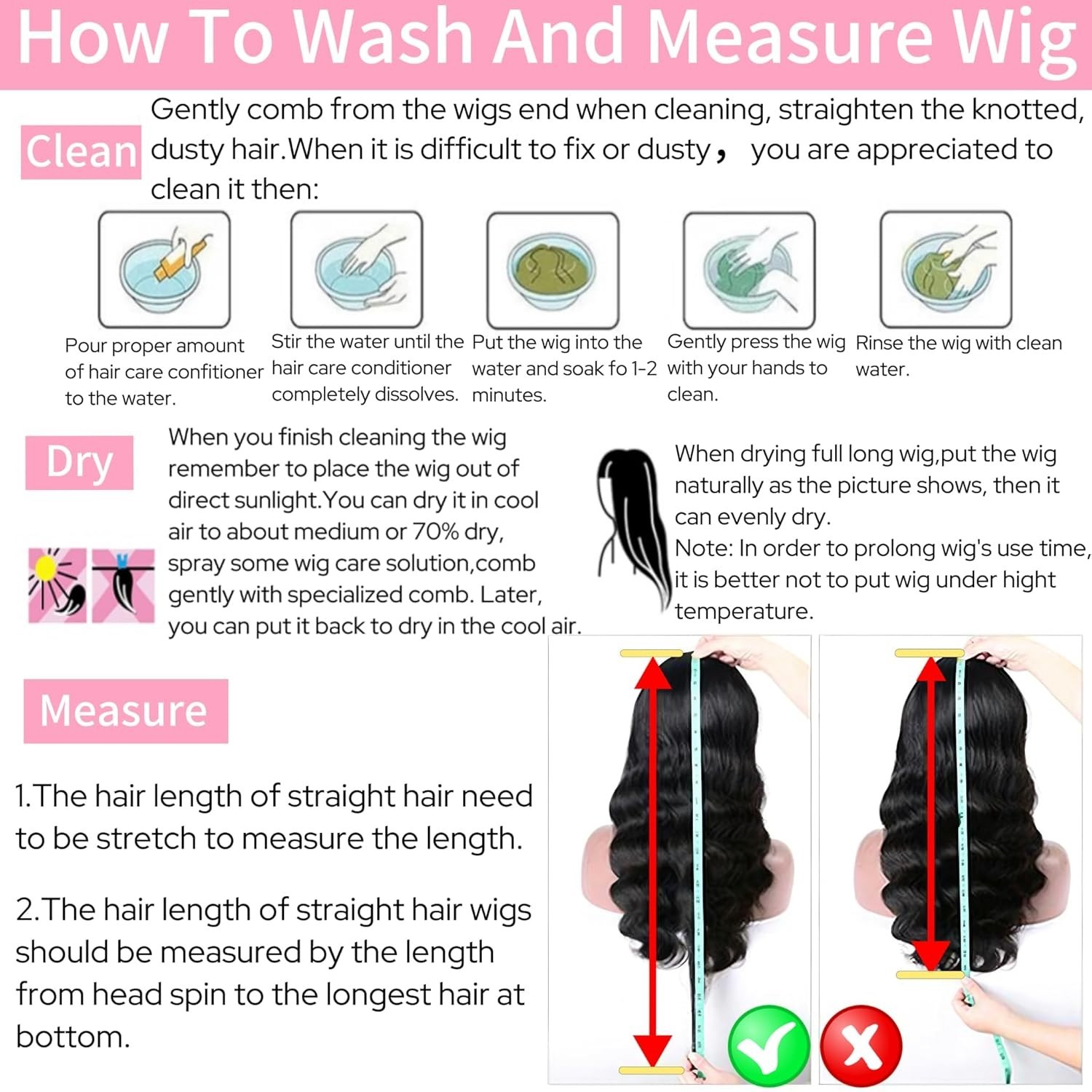 U Part Human Hair Wig Body Wave for Women Brazilian Remy Upart Human Hair Wig