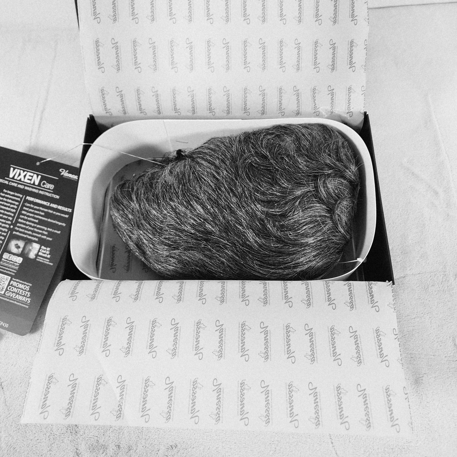 Vixen Wig Vanessa 100% Human Hair Adult HH CHI Short GRAY Color 44 NEW in Box