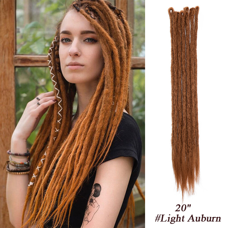 Reggae Single Ended Dreadlocks Extensions Synthetic Dreads Crochet Braid Hair US