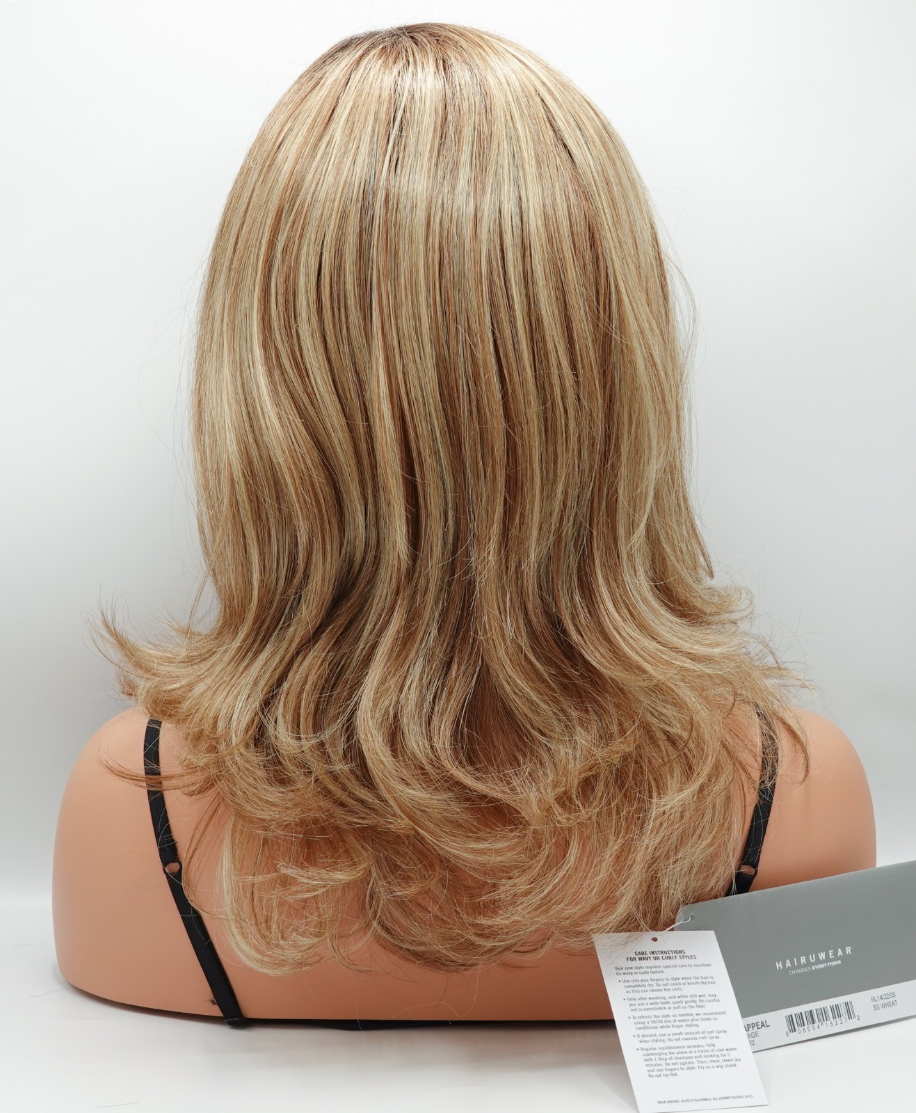 CURVE APPEAL Wig by RAQUEL WELCH, RL14/22SS Shaded Wheat CLEARANCE MonoPart+Lace