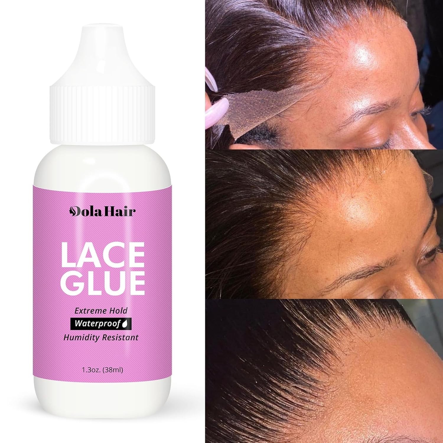 Lace Wig Glue Kit – Waterproof Lace Front Adhesive for Wigs Glue Kit-3pcs
