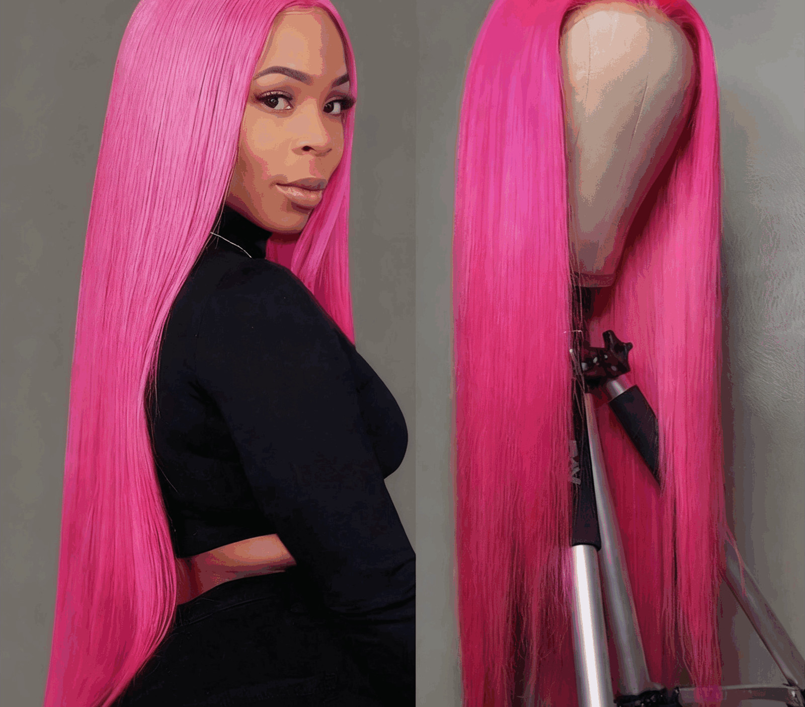 Cyan Blue Body Wave 13×6 Lace Front Wig Human Hair 613 Blonde Green Ombre WIg