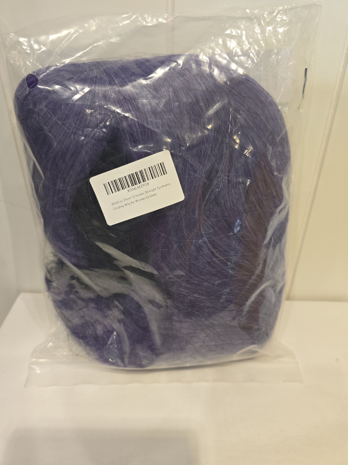 Wild Cos 12 Inch Straight Synthetic Cosplay Wig For Women Violet