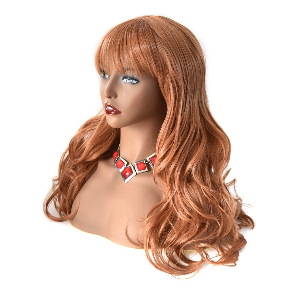 Long Wavy Women Wig Synthetic Black Brown Hair Fashion Cosplay Party Wigs 26″ US