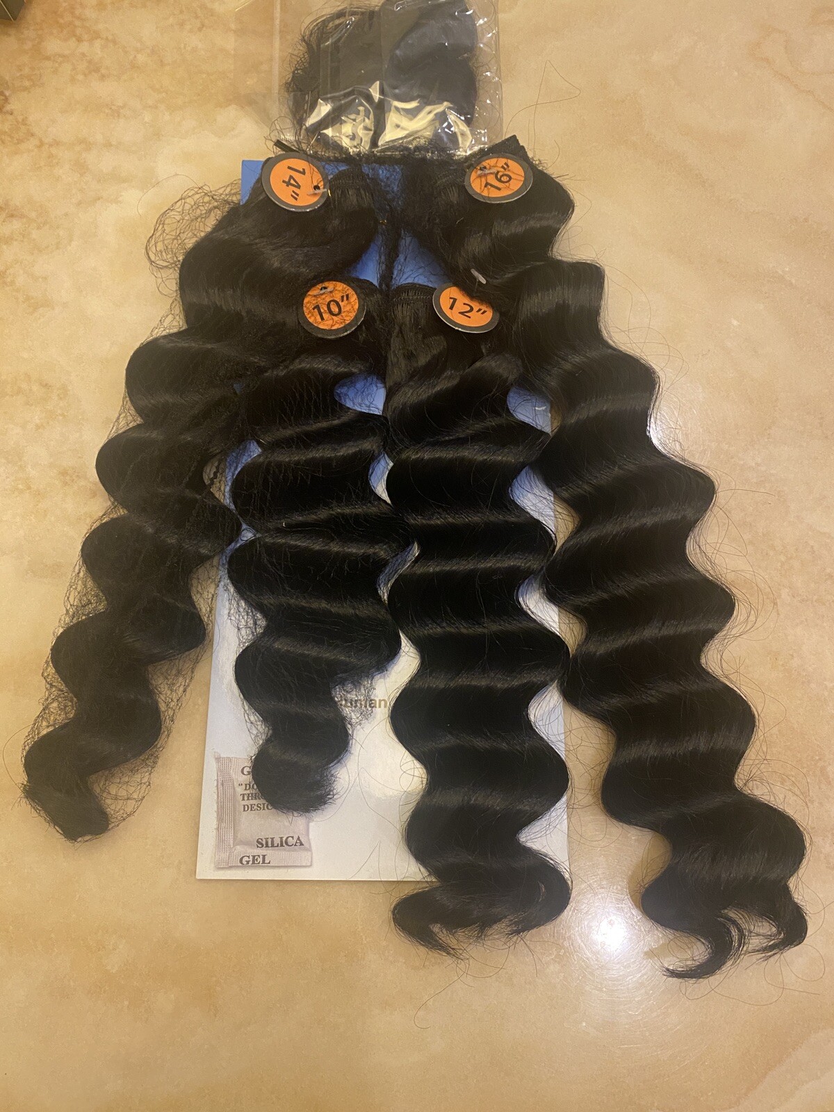 HAIRTREND SYNTETHIC ALL IN ONE DEEP WAVE 10 12 14 16 &”12 CLOSURE LOT 4 COLOR 1B