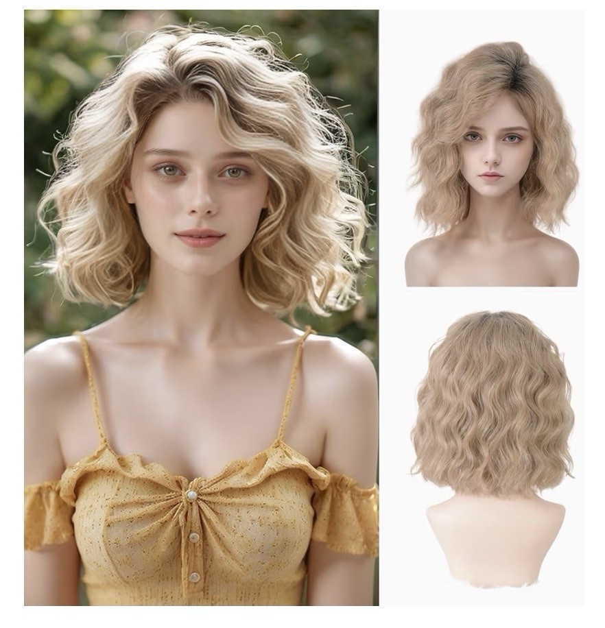 Short Ombré Ash Blonde