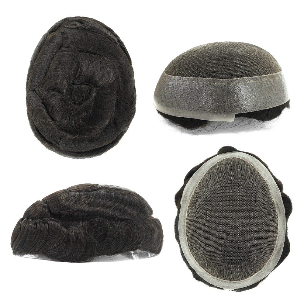 Men Toupee Hairpiece French Lace Hair System Replacement Poly Skin Australia 7×9