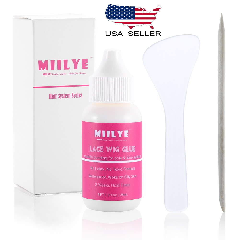 Wig Adhesive Glue, Invisible Waterproof Hair Replacement Bonding Glue, 1.3oz NEW