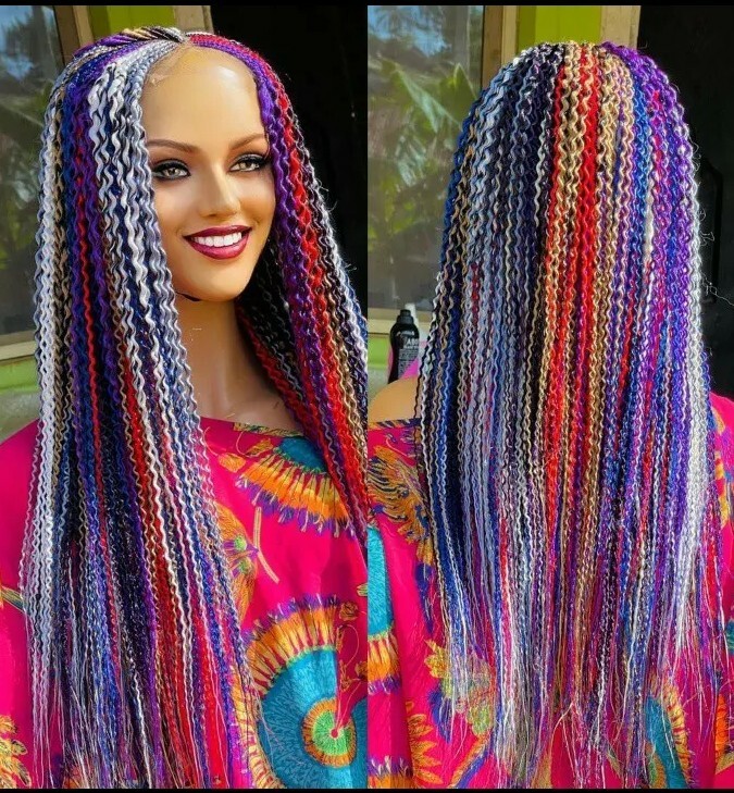 (SALES) WATERMELON BRAIDED WIG 28″