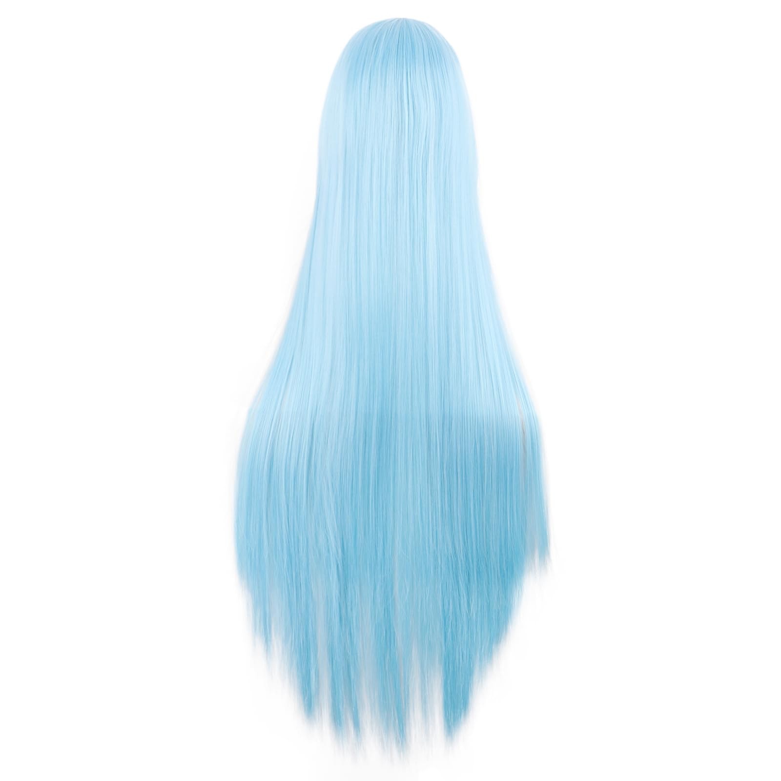 40 Inch/100 cm Anime Costume Long Straight Cosplay Party Synthetic Wig (White…