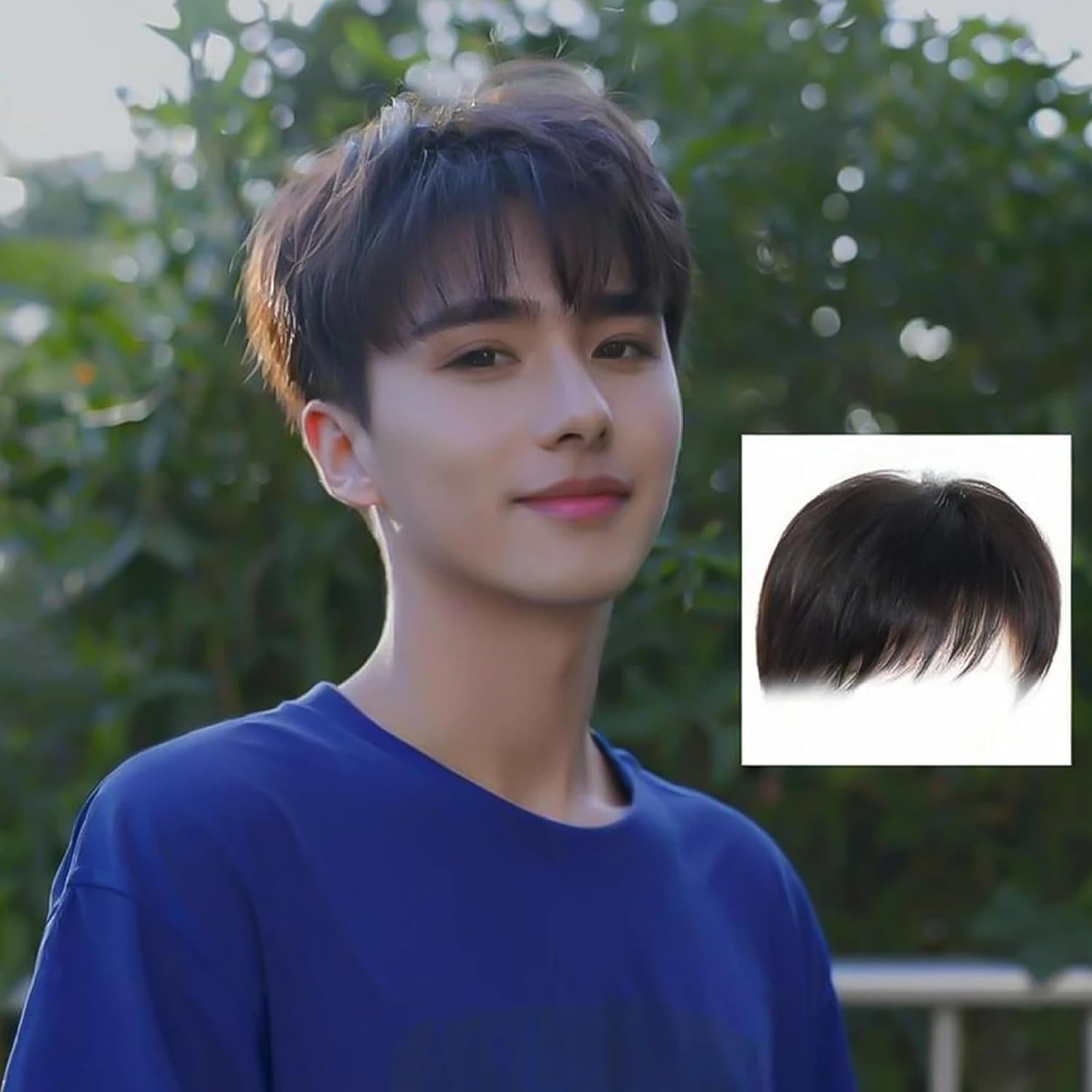 Men’s Wig Hair Replacement Hairpiece Baldness Wig Pieces Hair Pieces Short Wig