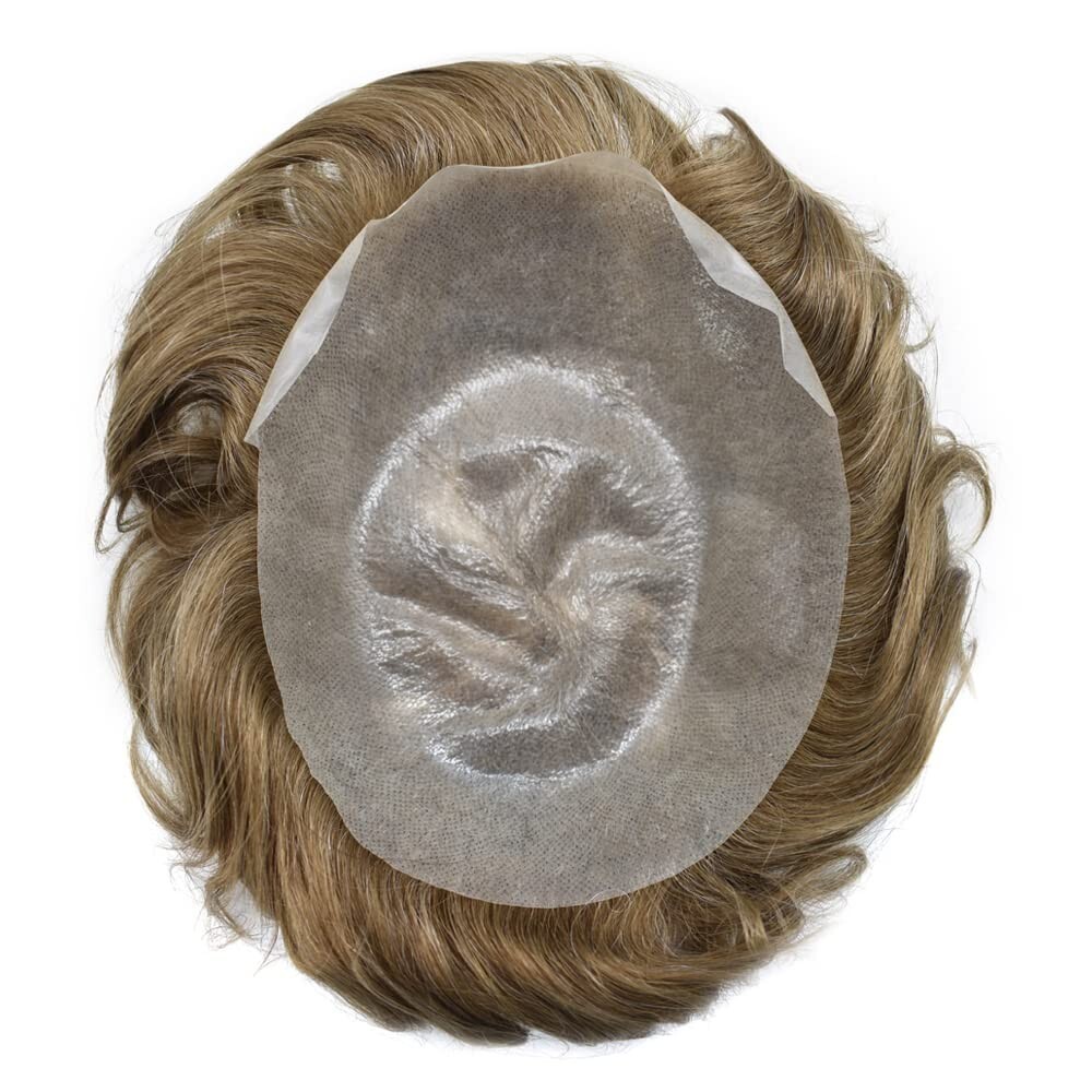 Ultra Thin Skin V-Loop Men Hair Replacement SystemMens Toupee Human Hair Piece