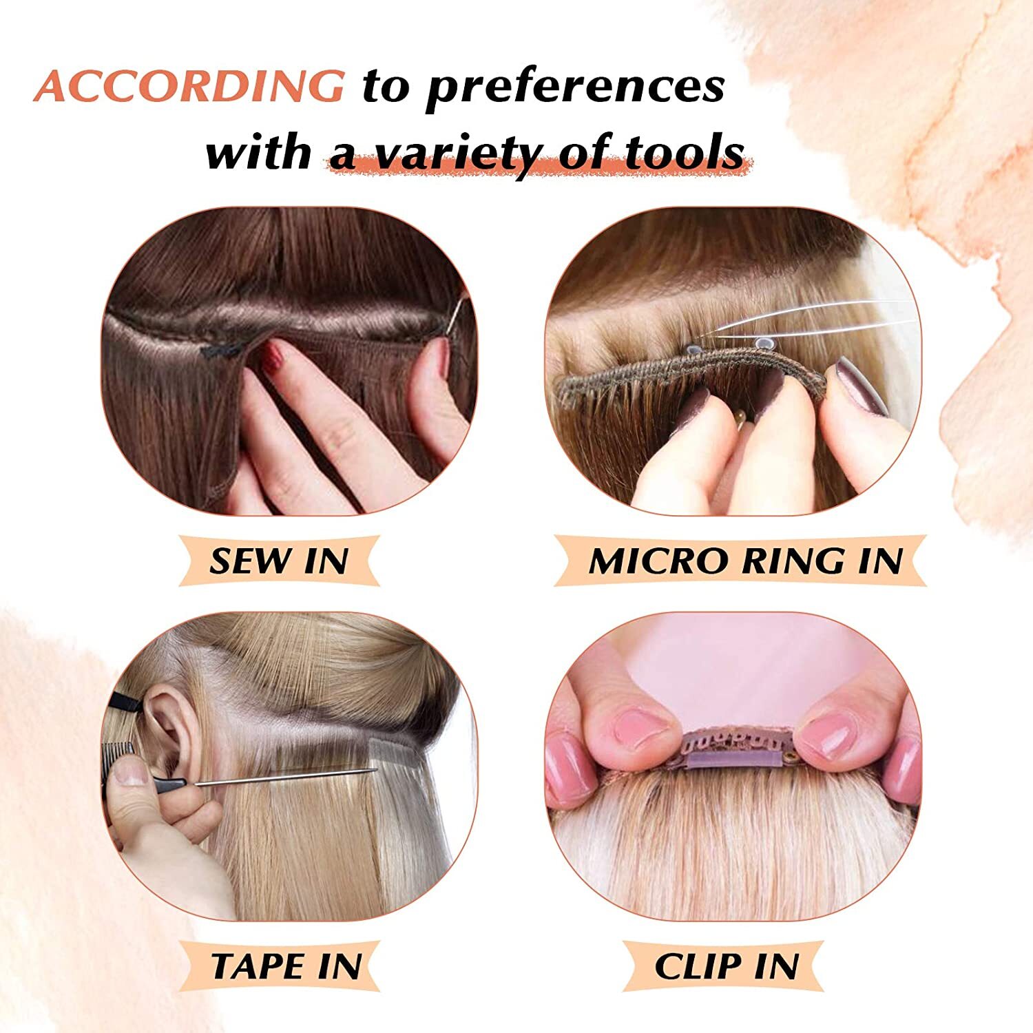 Double Weft Human Hair Extensions 100% Remy Russian Sew In Hair Full Head 100g