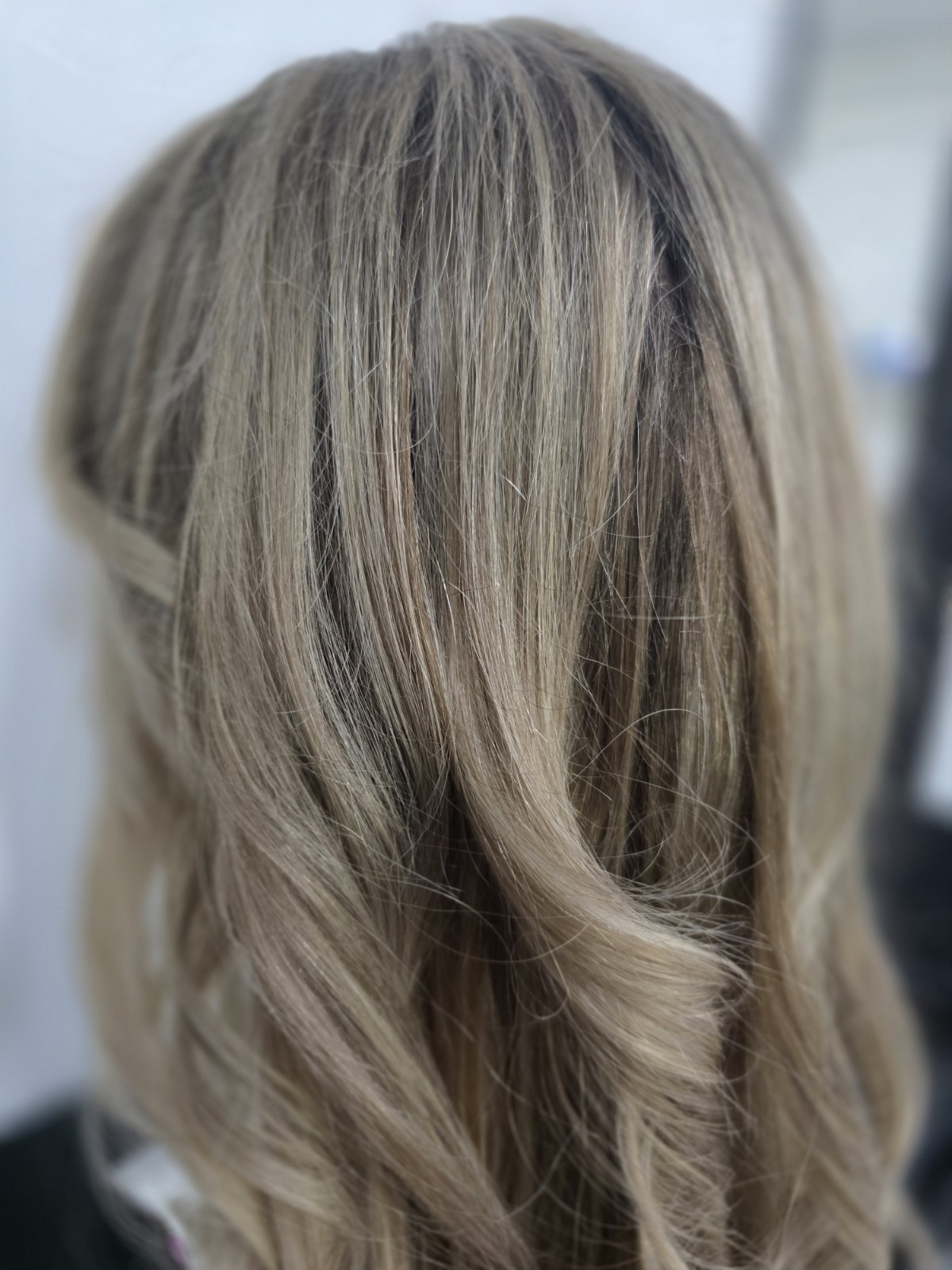 30-inch custom-colored wig crafted from virgin human hair, designed to emulate