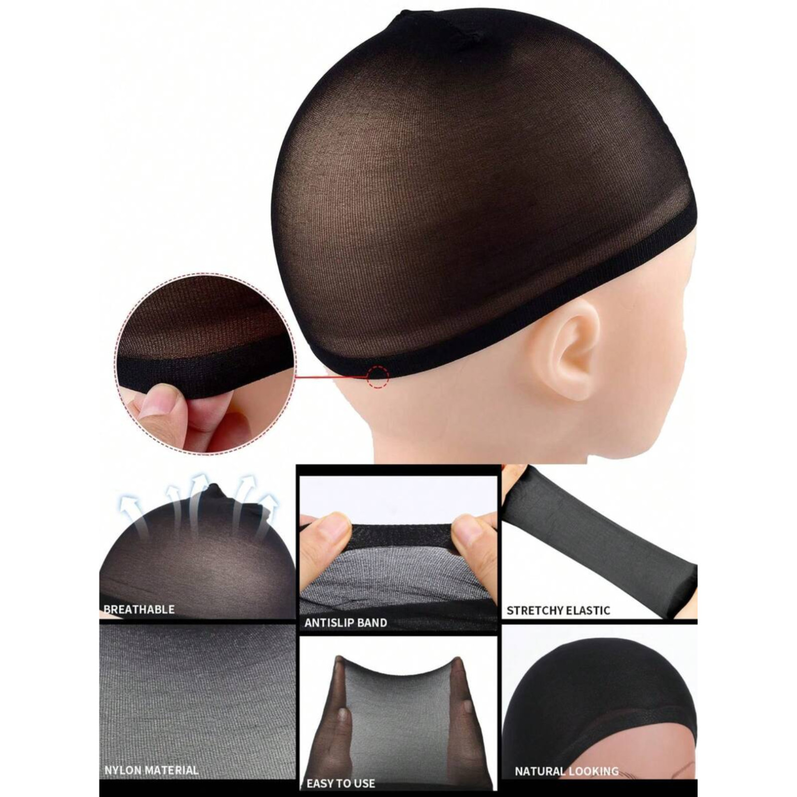 Wig Caps 5/10pc Hair Wig Caps Stocking Caps Stretch Mesh Dome Wig Caps For Women