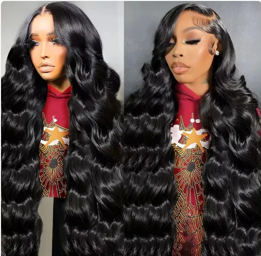 28 inch 6×4 Raw Brazilian Human Hair Transparent Lace Front Pre Plucked Knots