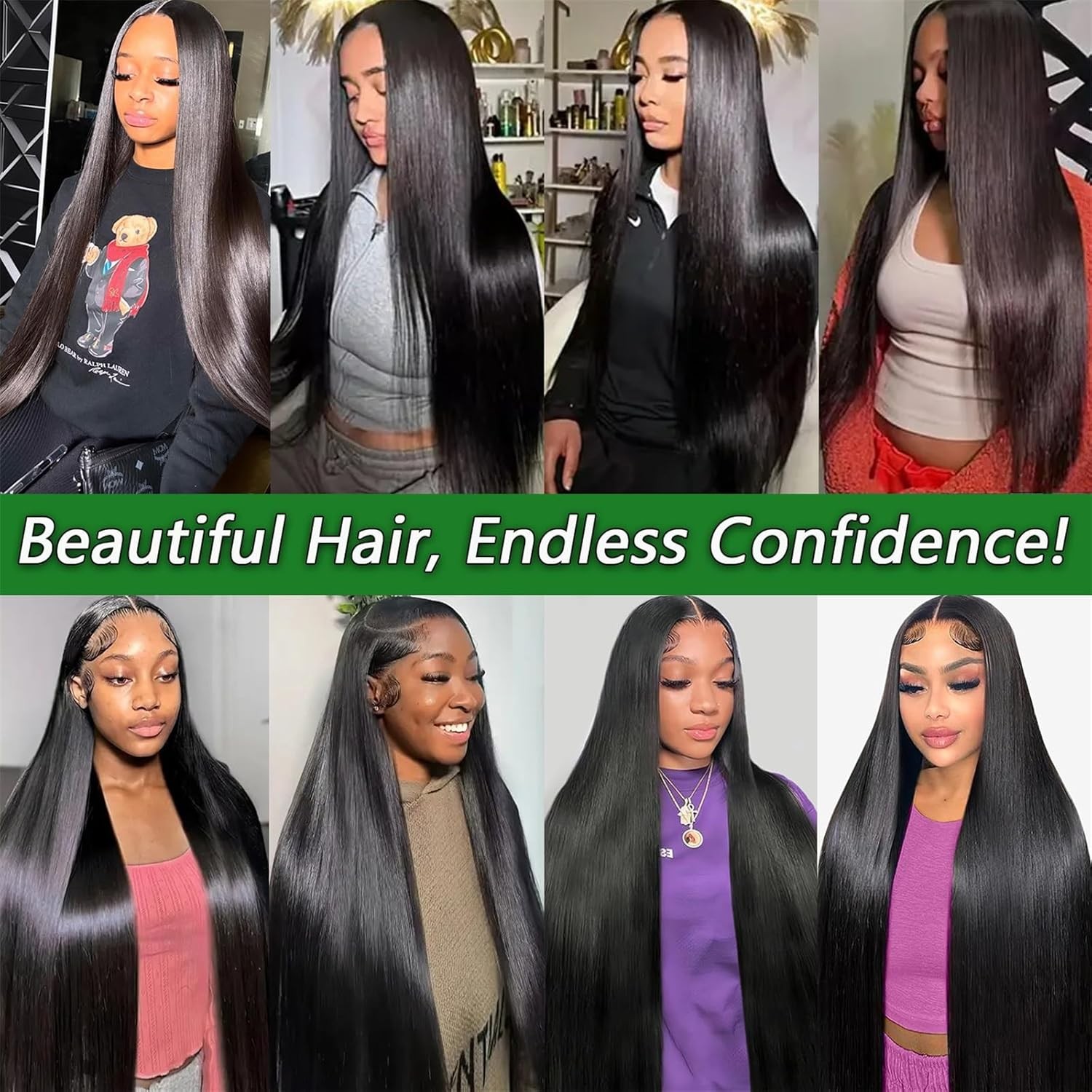 100% Frontal Straight Natural Black Brazilian Virgin Human Hair 2 Bundles 13×4