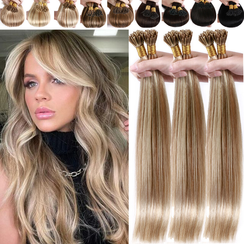 Balayage Stick I Tip Pre Bonded Remy Human Hair Extensions 1g/s Micro Beads 300S