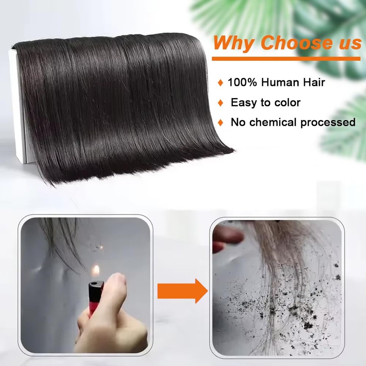 Straight Hair Bundles Brazilian Straight Hair 3 Bundles 20 22 24 In… Fast Ship