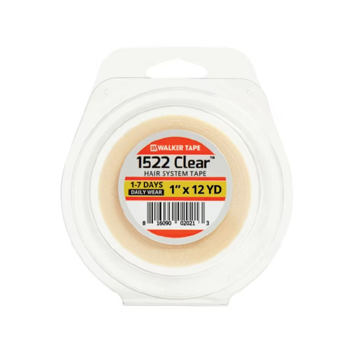 Walker 1522 Clear Tape, Daily Wear Hair System Tape Roll, Hypoallergenic