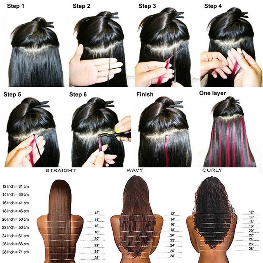 Micro Bead Hair Extensions Easy Loop Micro Links Human Hair Real Remy Straight