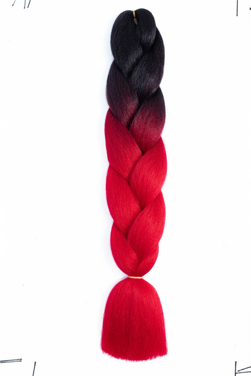 24″ Ombre Jumbo Synthetic Braiding Hair Extensions 100g