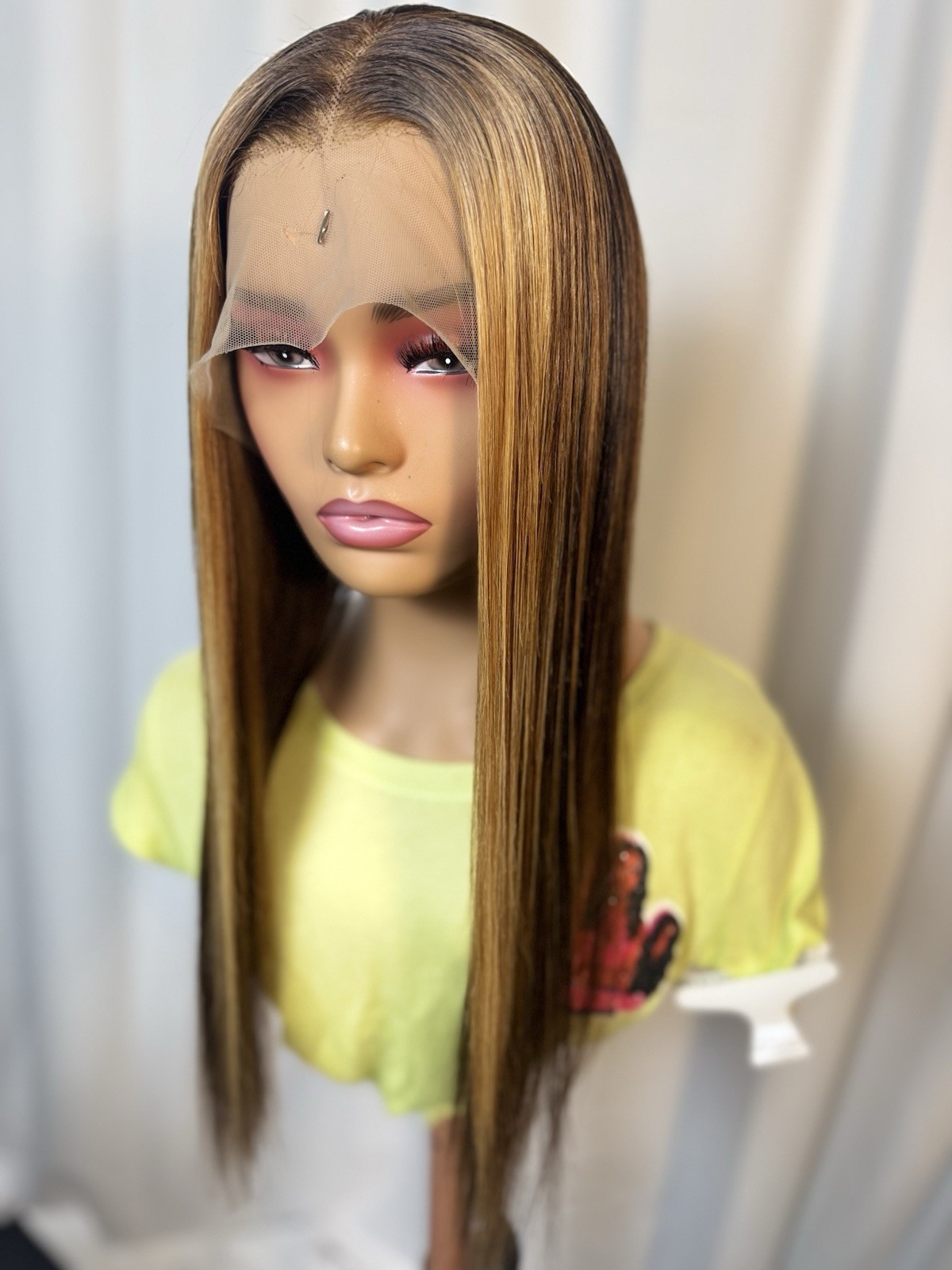 London Unit_Custom Blonde Highlight 13X4 HD Lace Frontal Human Hair Wig