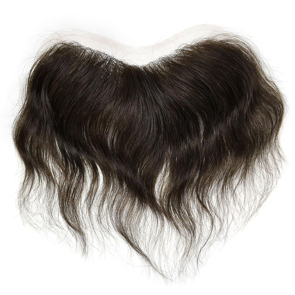 All French Lace Mens Frontal Hairpiece for Receding Hairline Natural Human Hair
