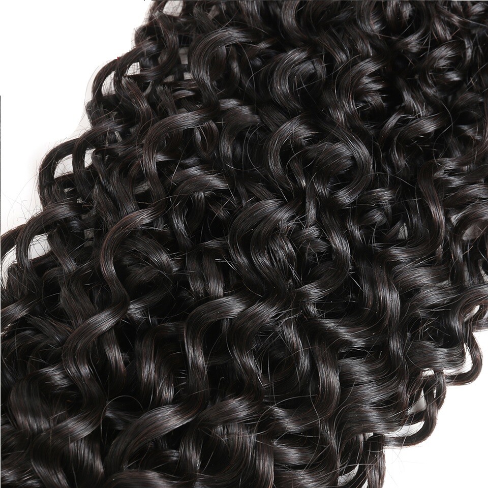 Remy Human Hair Jerry Curl Unprocessed Brazilian Virgin Natural color 1&3 Bundle