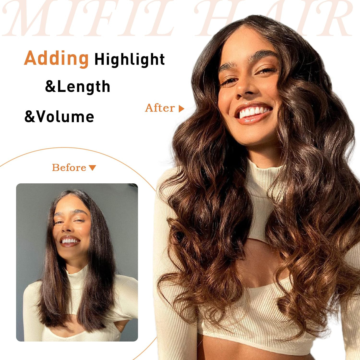 Clip In Remy Human Hair Extensions 16 inch, 70g, 7 pcs, Hair Extensions Clip
