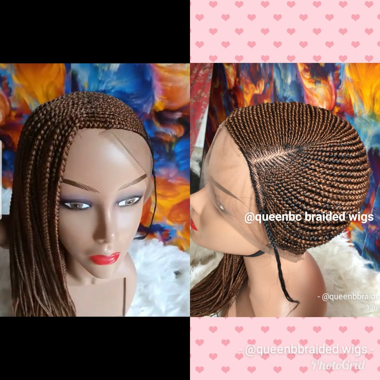 Braided Wig :lemonade braids cornrows with lacefrontwig.pre-order only 2-3WEEKS