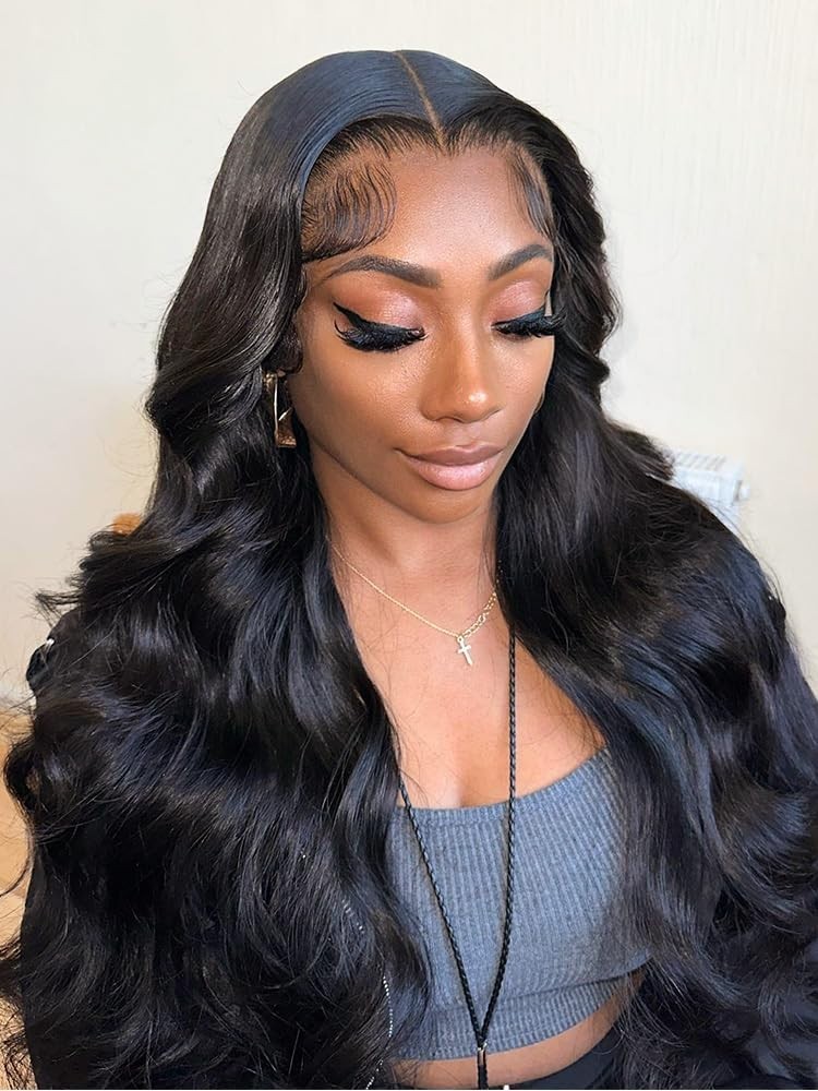 18 Inch Body Wave Lace Front Wig – Glueless, Pre-Plucked, Ready to Wear, Human H