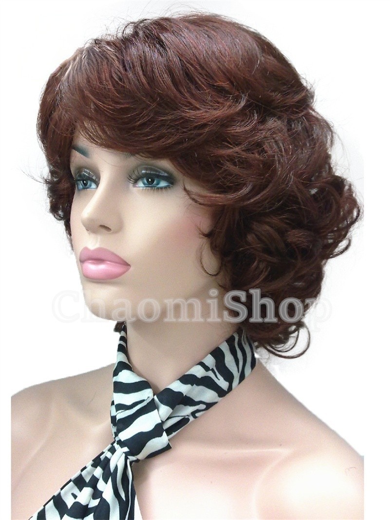 Medium Fluffy Curly Blonde Mix Synthetic Hair Wigs Women Soft Natural Daily