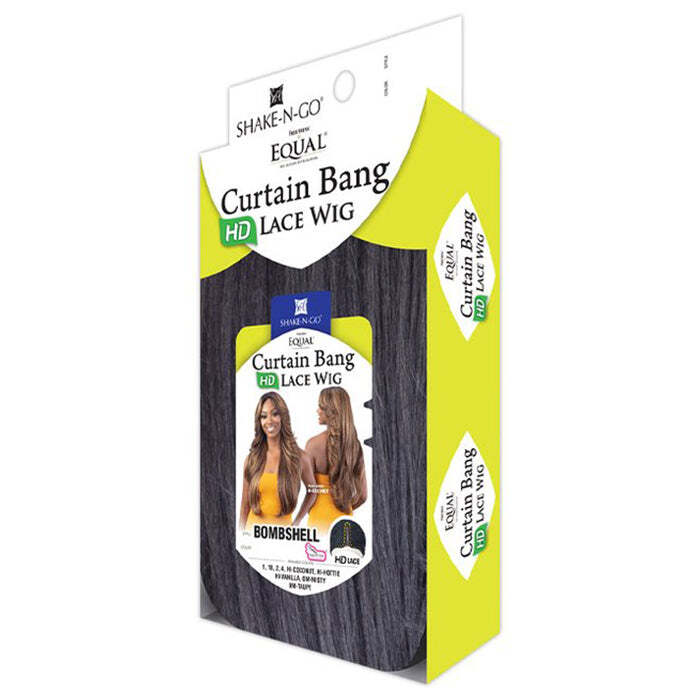 Shake-N-Go Freetress Equal Synthetic Curtain Bang HD Lace Wig – BOMBSHELL