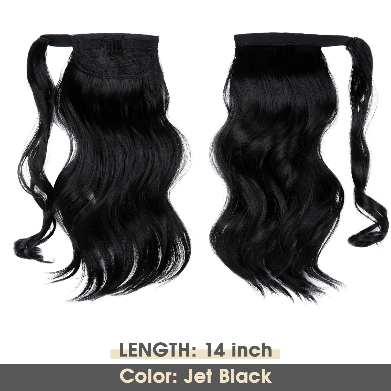 Cjl Hair 14 Short Ponytail Hair Extension Wrap Around Pony Tail Clip In Curly