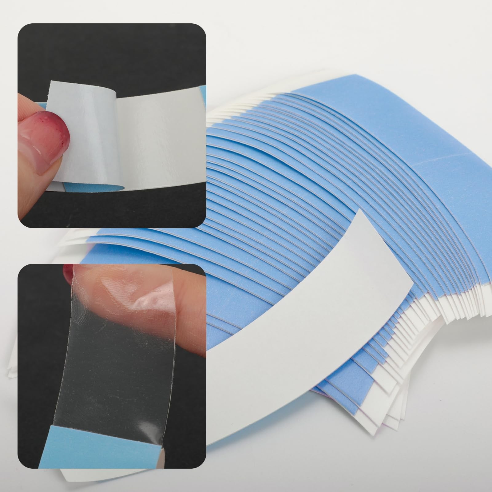 36PCS Blue Double Sided Wig Tape for Lace Front Wigs – Strong Hold Waterproof…