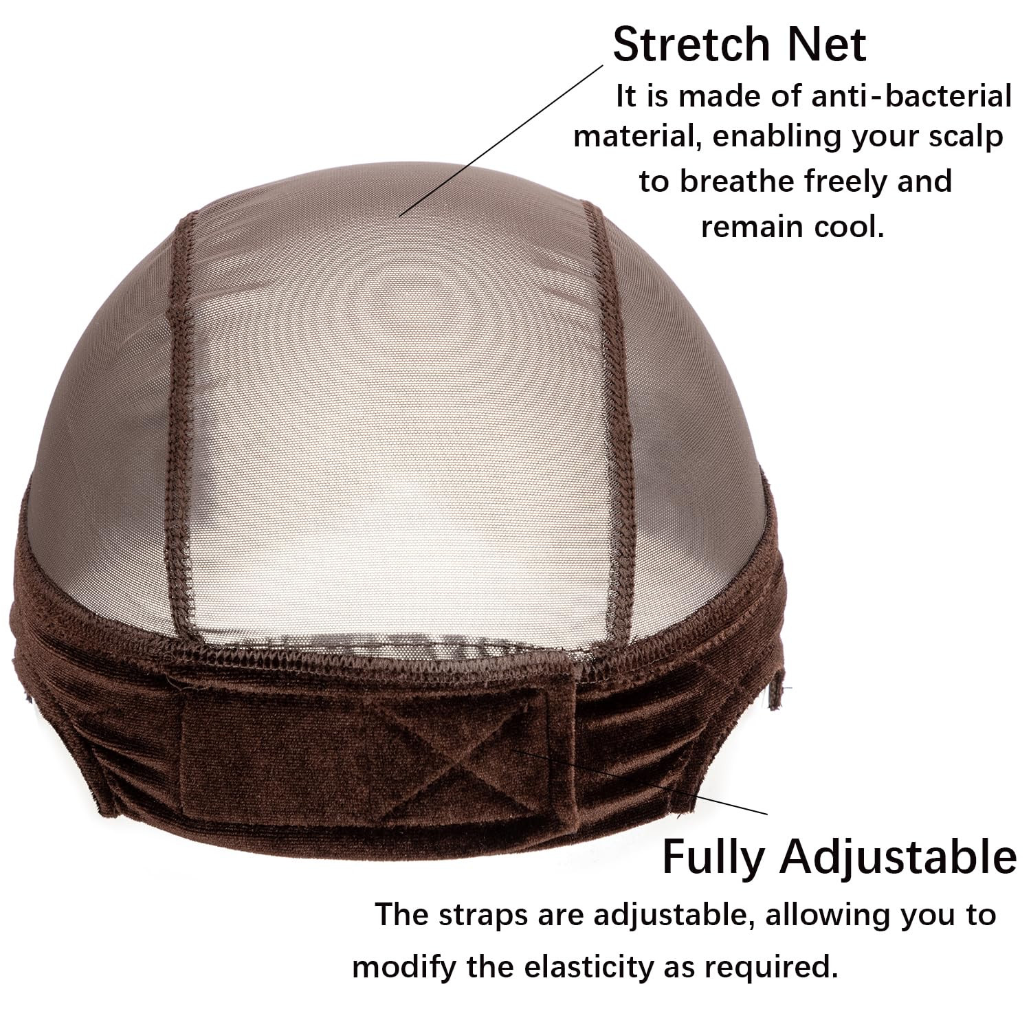 Lace Wig Caps for Women, Wig Caps with Grip Band for Keeping Wigs in Place, Glue