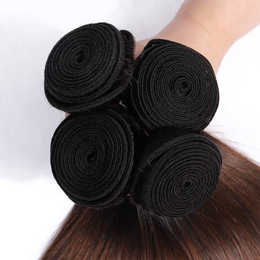 Cranberry Brazilian Ombre Virgin Human Hair Bundle – Straight Ombre Hair, 22inch
