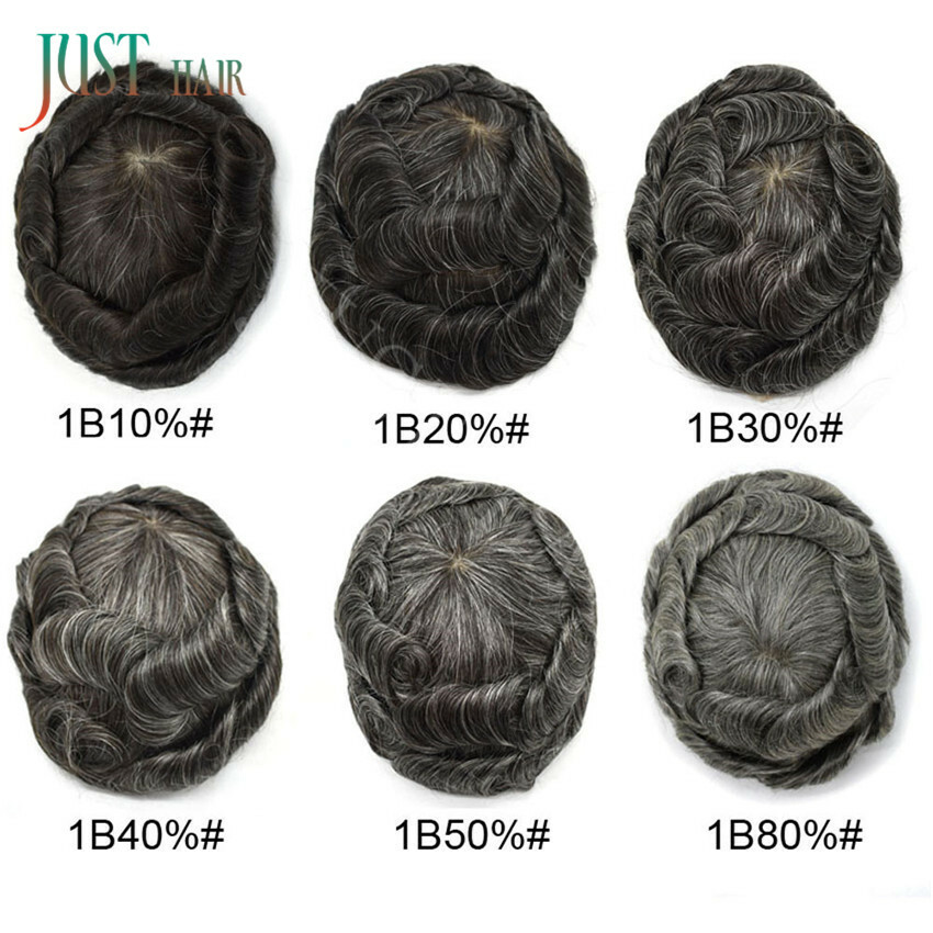 Hair System For Men Human Hair Piece Welded Mono Toupee For Men lace mens toupee