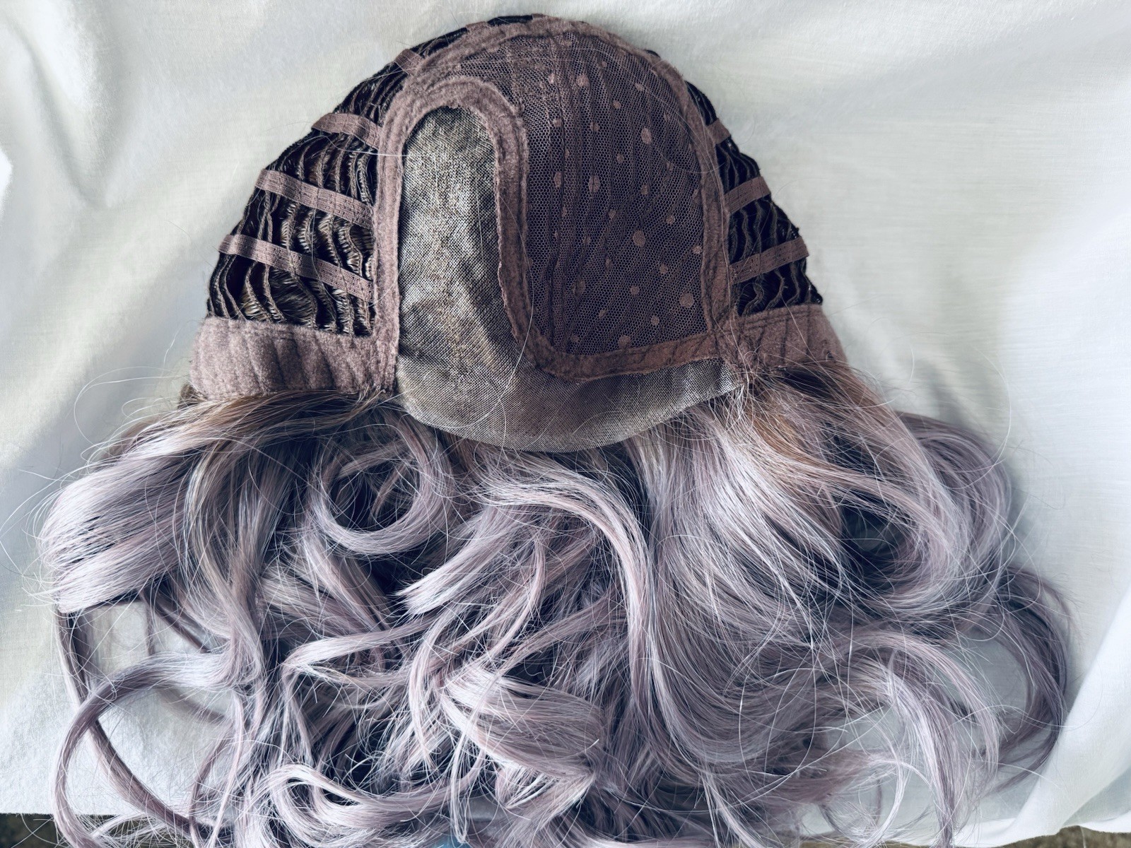 Belle Tress Allegro 18” Wig Iced Lavender Latte Stunning Violet Color!! BNWT