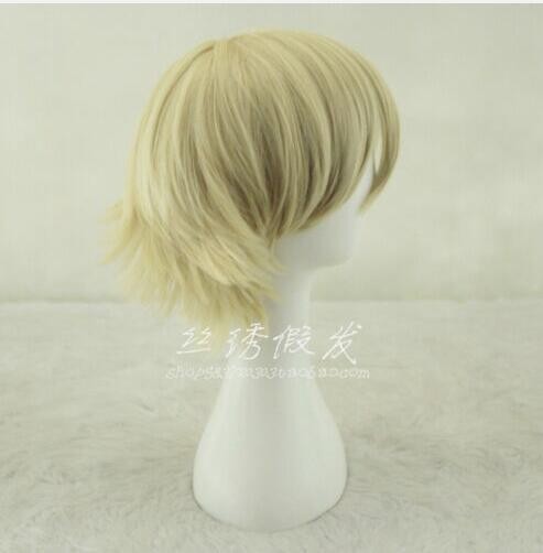 Bleach Anime Urahara Kisuke Cosplay Short Hair Harajuku Wigs Hairpiece