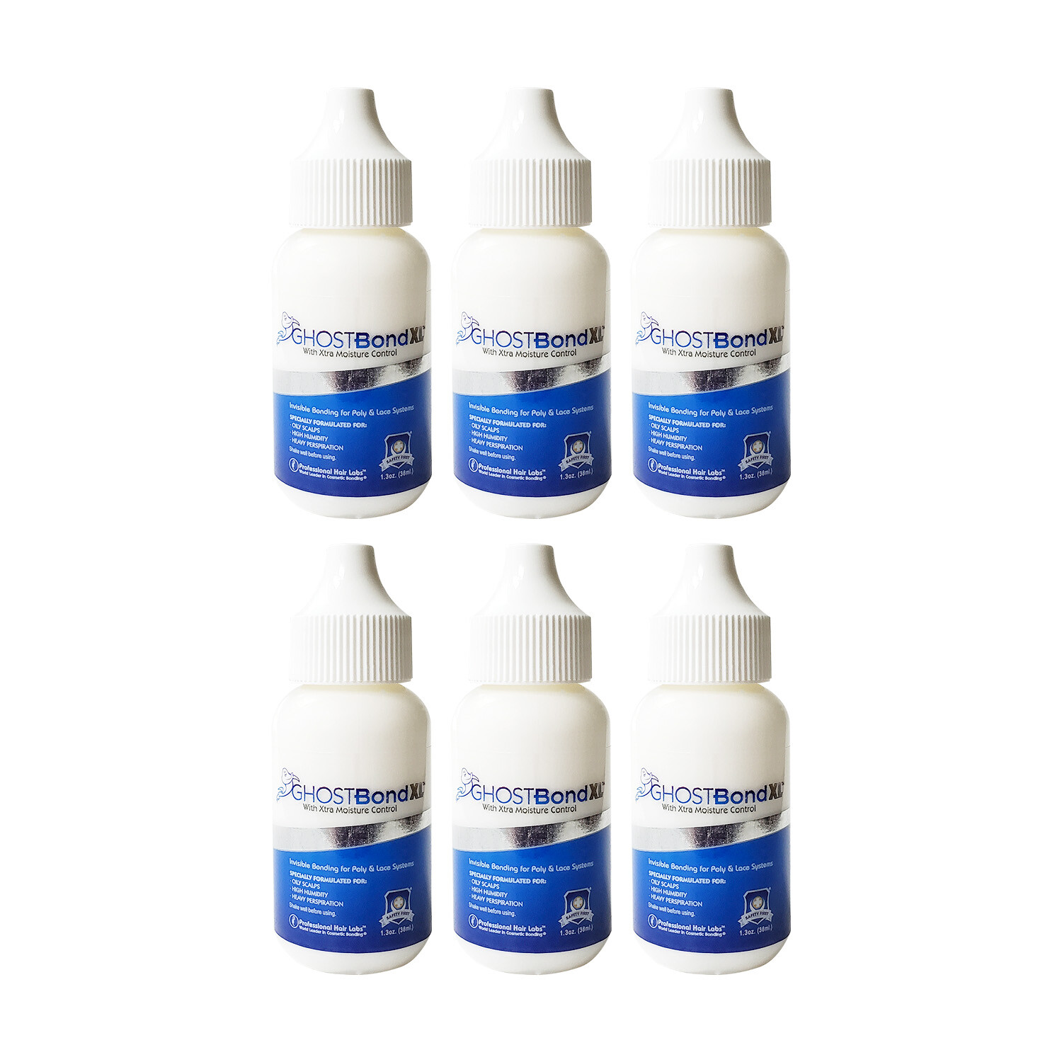 Ghost Bond “XL” with Extra Moisture Control Adhesive Glue 1.3Oz. 6 PCS (Genuine)