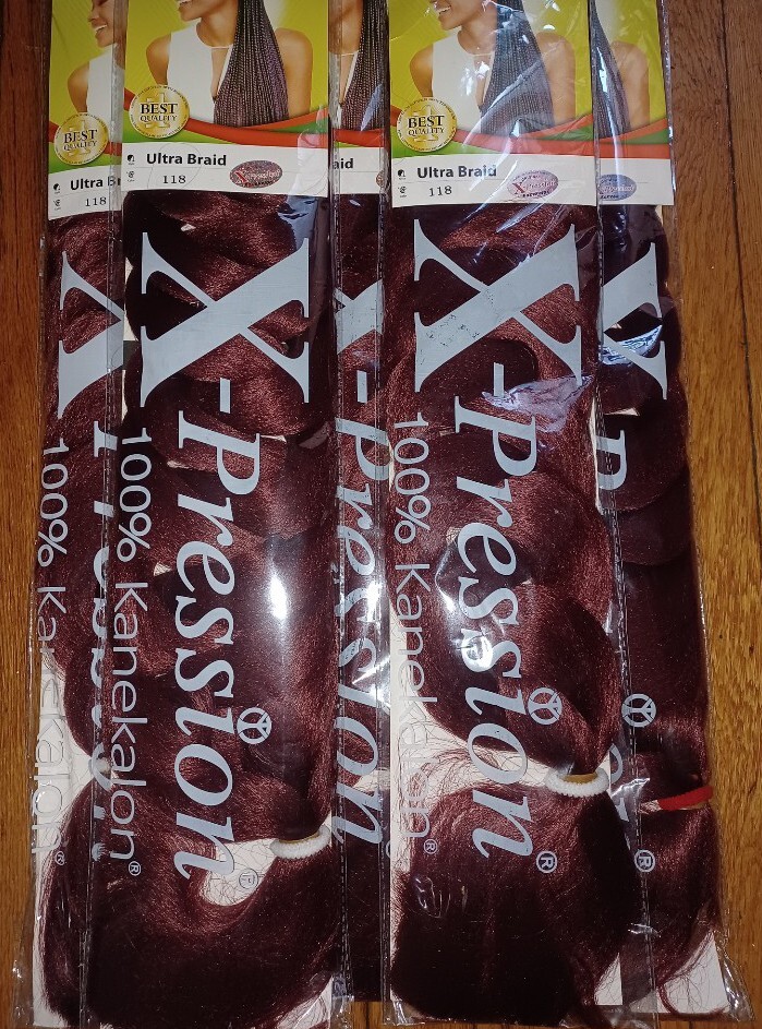 10 Packs Xpression Hair Color 118, 100% Kanekalon