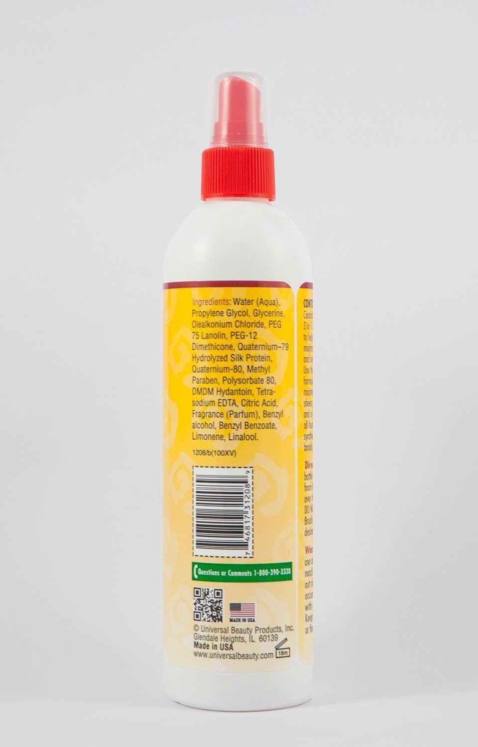 Control Wig Spray 12Oz – Paraben-Free Detangling & Moisture for Wigs & Weaves