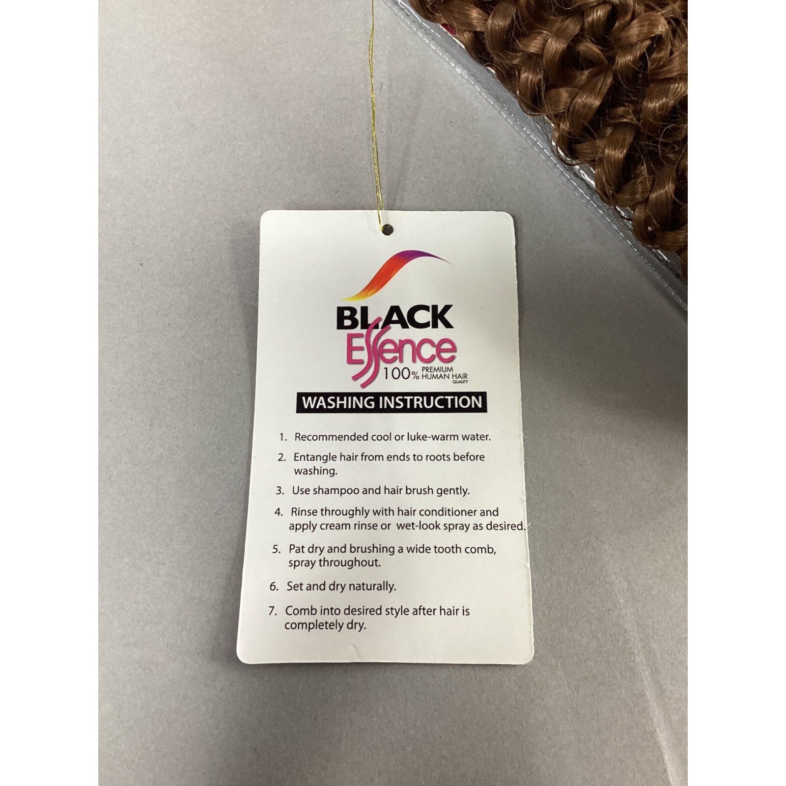 12″ Short Jerry Curl Color #30 Honey Brown Blended Hair Extensions Track Black
