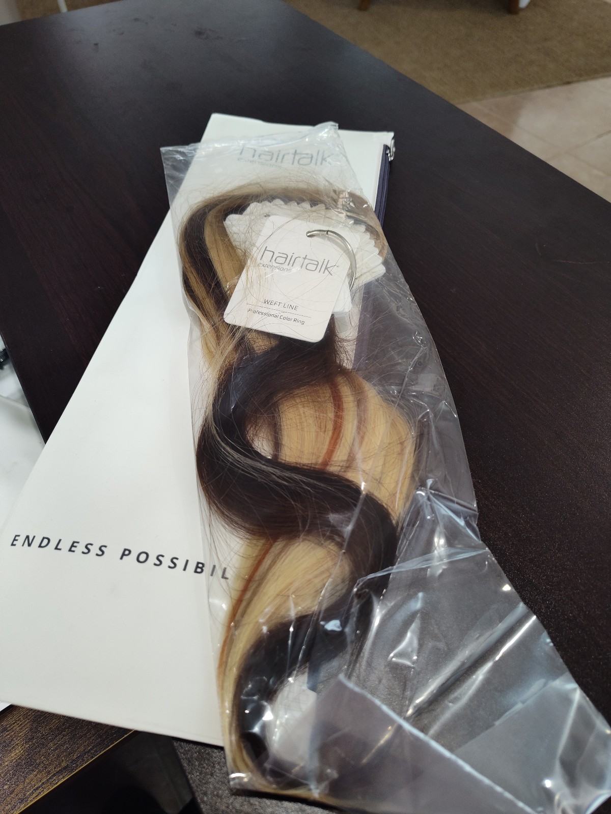 Hairtalk Hair Extensions Professional Weft Color Swatch Ring Bellami Hotheads
